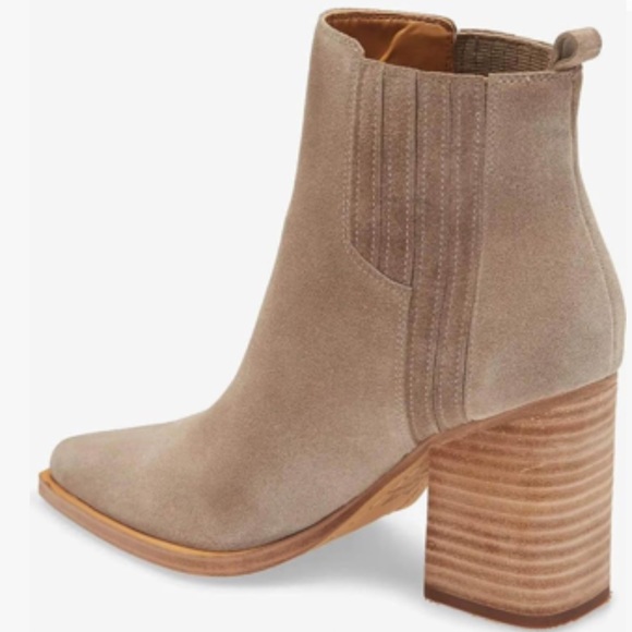 Imily Bela taupe ankle boot. Faux suede. Block heel. NIB - Picture 2 of 2